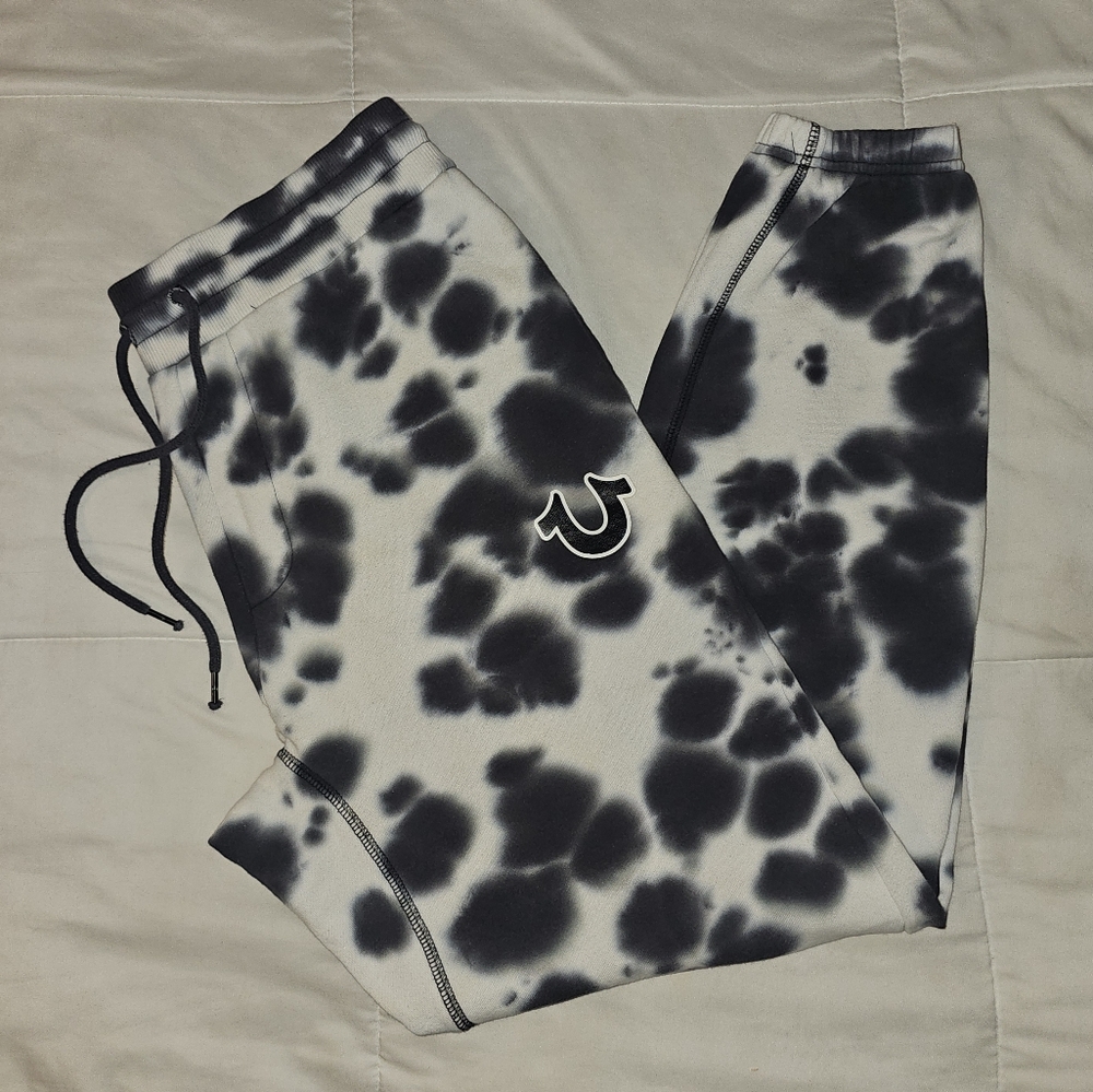 Mens True Religion Sunset Joggers In Navy Blue Size MED